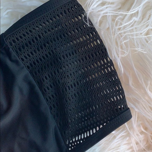 Black high waisted Bathing Suit bottoms - Picture 2 of 3